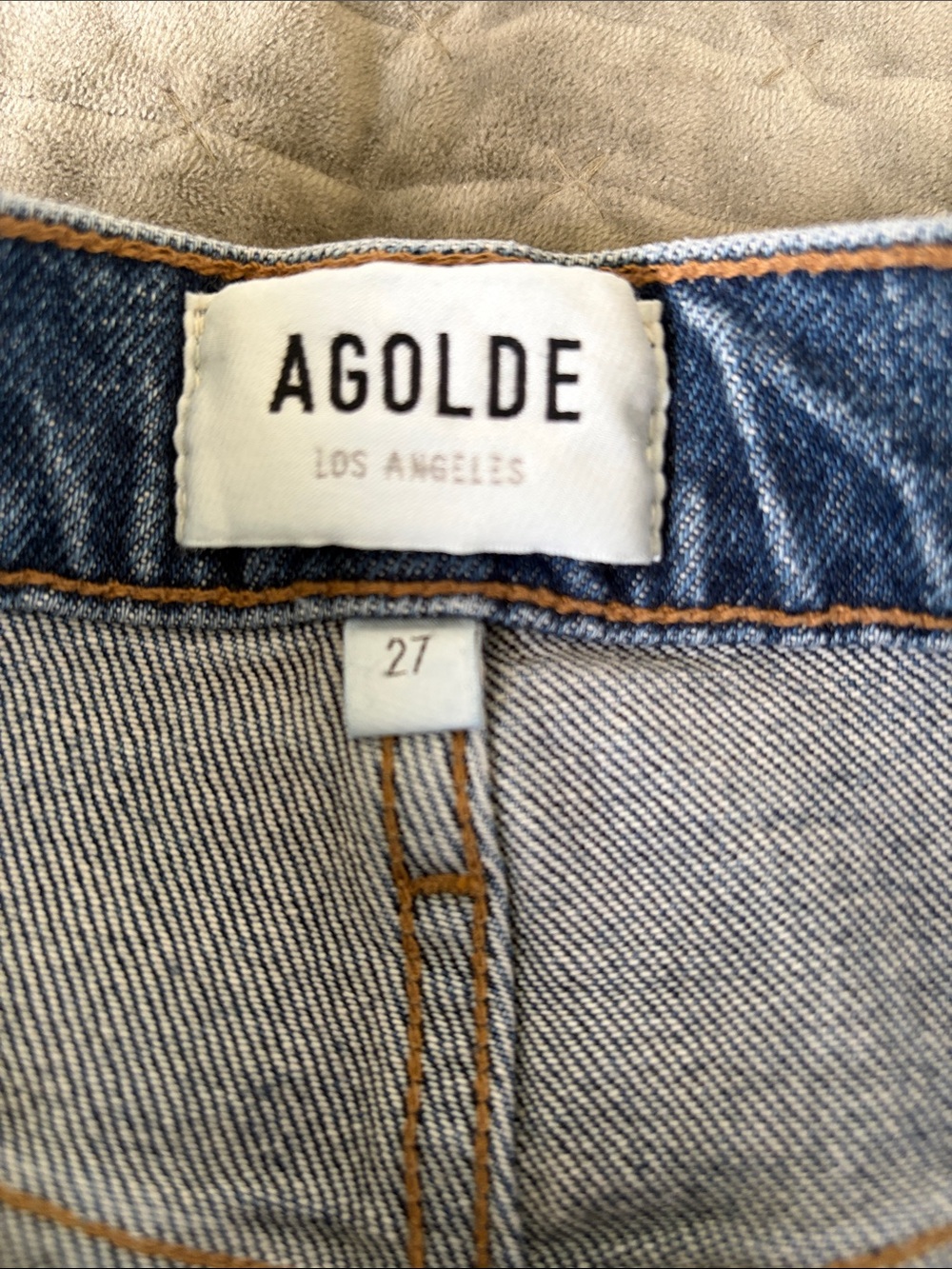 AGOLDE 90's Pinch Waist Crop Jeans in Solace size 27 high rise straight leg - Picture 8 of 12
